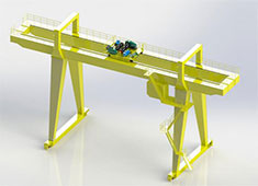 Type A double beam crane gantr